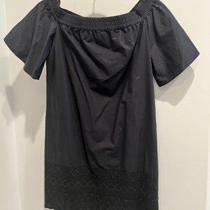 All Saint Black/Embroidered Short Dress